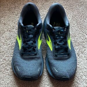 Brooks Gray and Neon Green Running Shoes